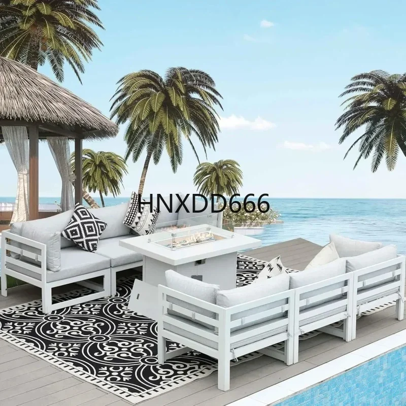 Outdoor Furniture Set With Fire Pit - Set da conversazione per esterni in