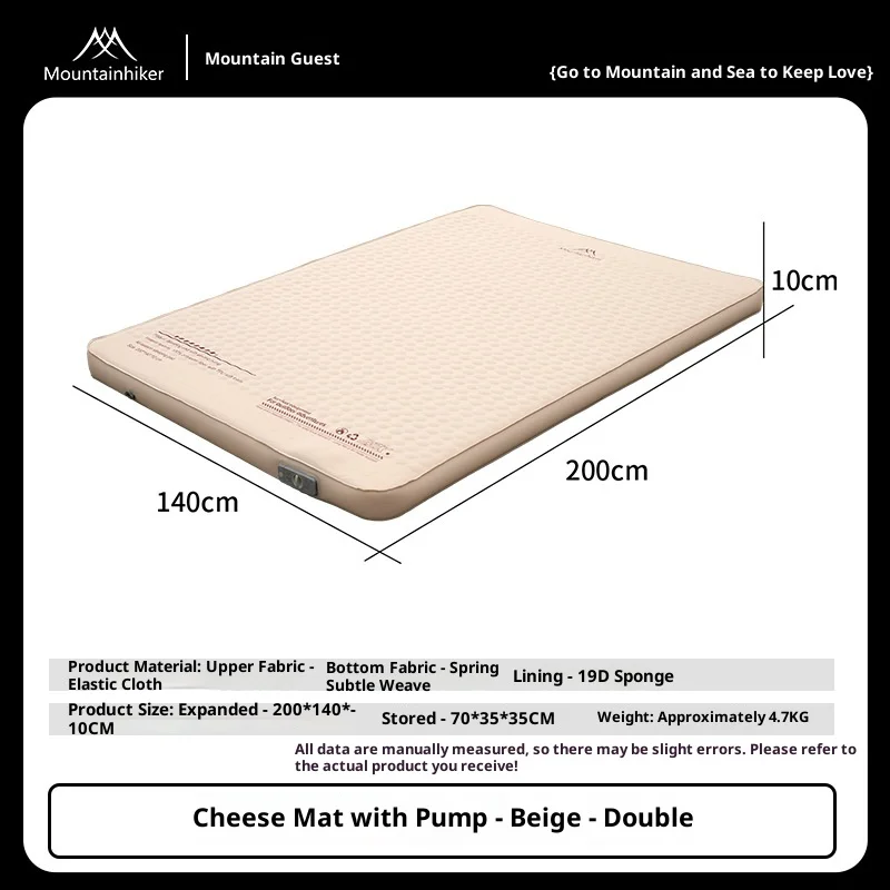 Outdoor Furniture Pads - MOUNTAINHIKER Materassino Gonfiabile Edizione Migliorata 10CM