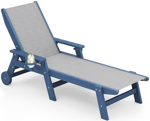 Deck Chair Lounger - Sdraio da Patio in Textilene, Lettino