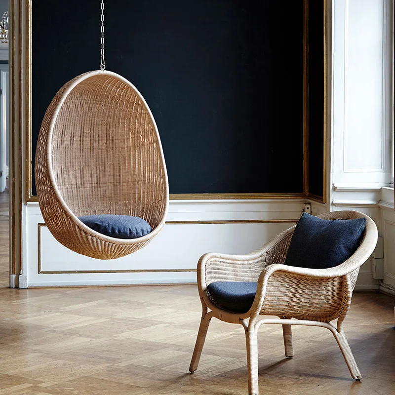 Hanging Egg Chair - Sedia a dondolo sospesa per esterni,