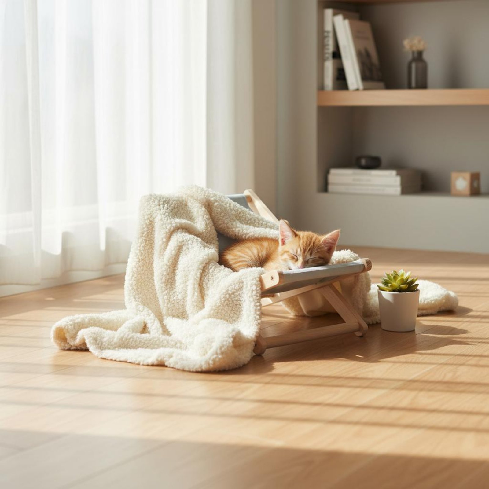 Deck Chair Lounger - Sedia Reclinabile per Animali Domestici, Design