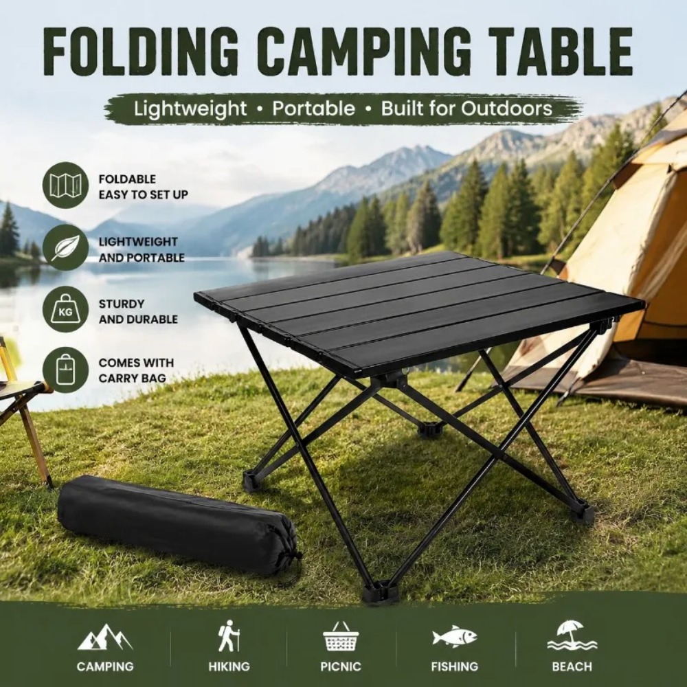 Outdoor Furniture Australia - Tavolo Pieghevole Ultraleggero Portatile per Campeggio,