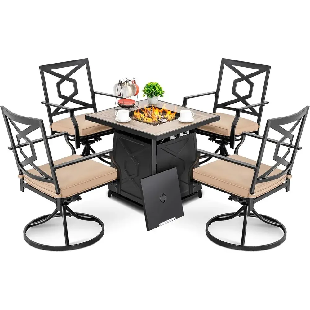 Outdoor Furniture Set With Fire Pit - Set di mobili da giardino da