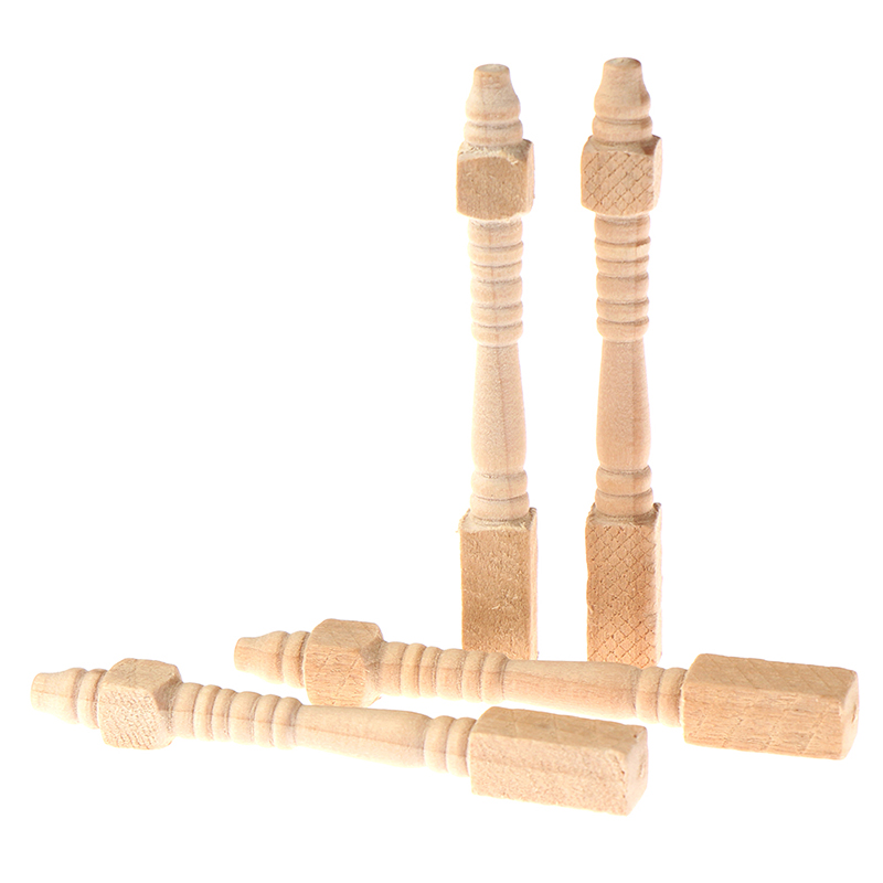 Outdoor Furniture Wooden - 4 pezzi 1:12 casa delle bambole