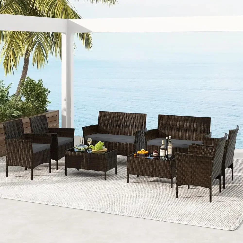 Set di mobili da giardino in r - Outdoor Furniture Grey recensione e prezzo