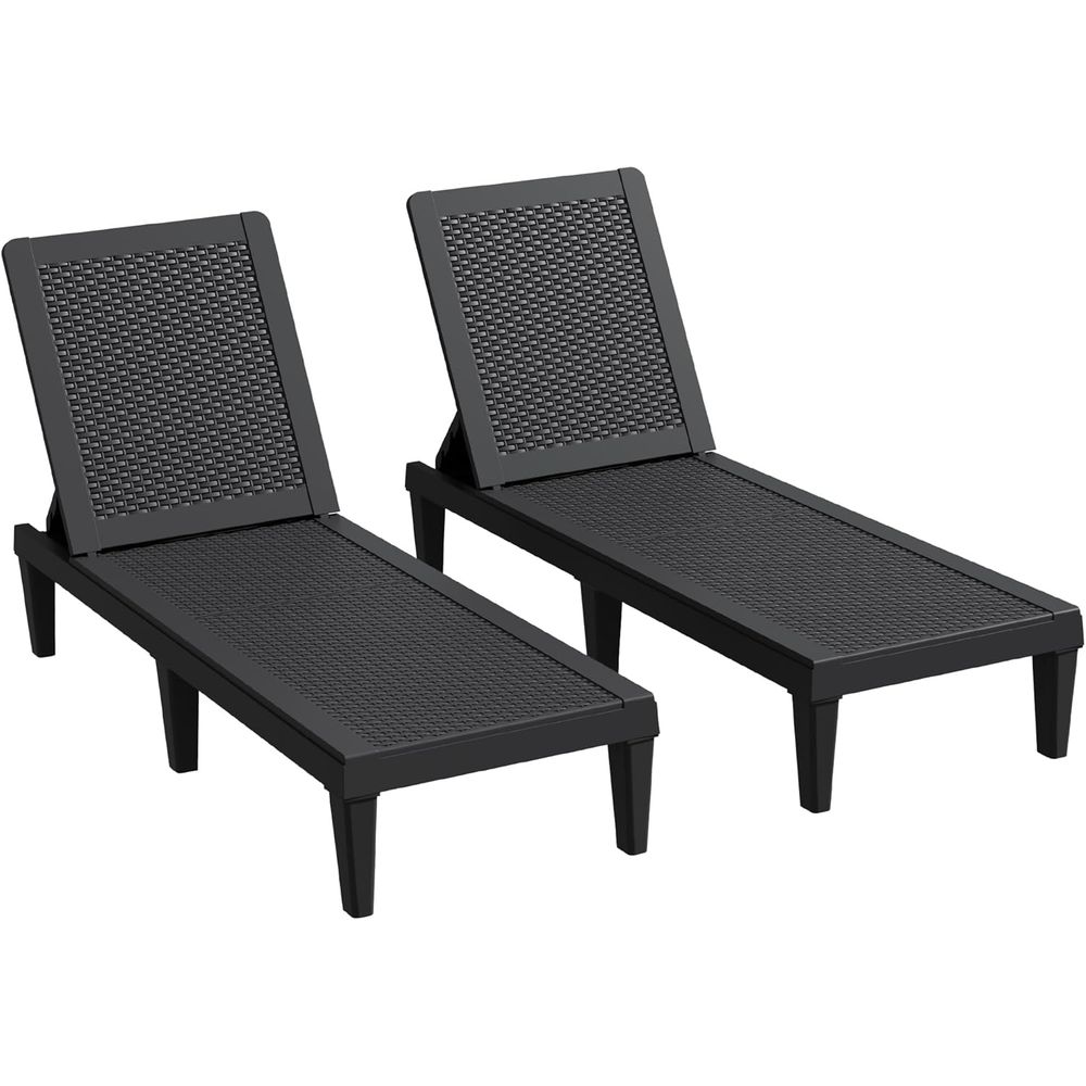 Set di 2 sedie con schienale r - Deck Chair Lounger recensione e prezzo