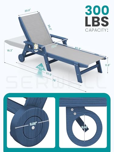 Sdraio da Patio in Textilene,  - Deck Chair Lounger recensione e prezzo