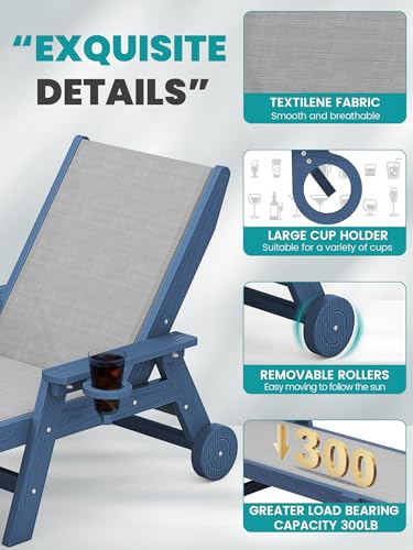 Sdraio da Patio in Textilene,  - Deck Chair Lounger recensione e prezzo