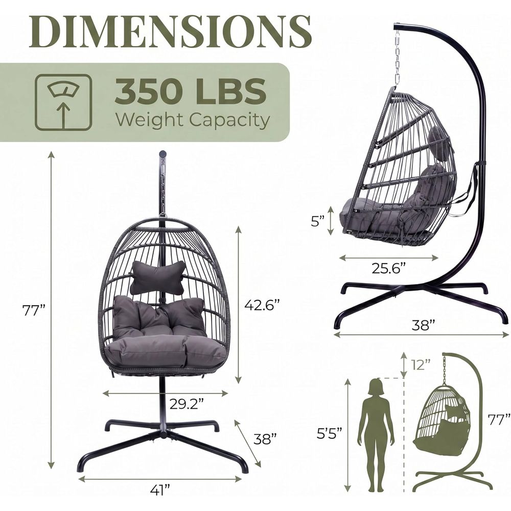 Sedia a dondolo sospesa da est - Hanging Egg Chair recensione e prezzo