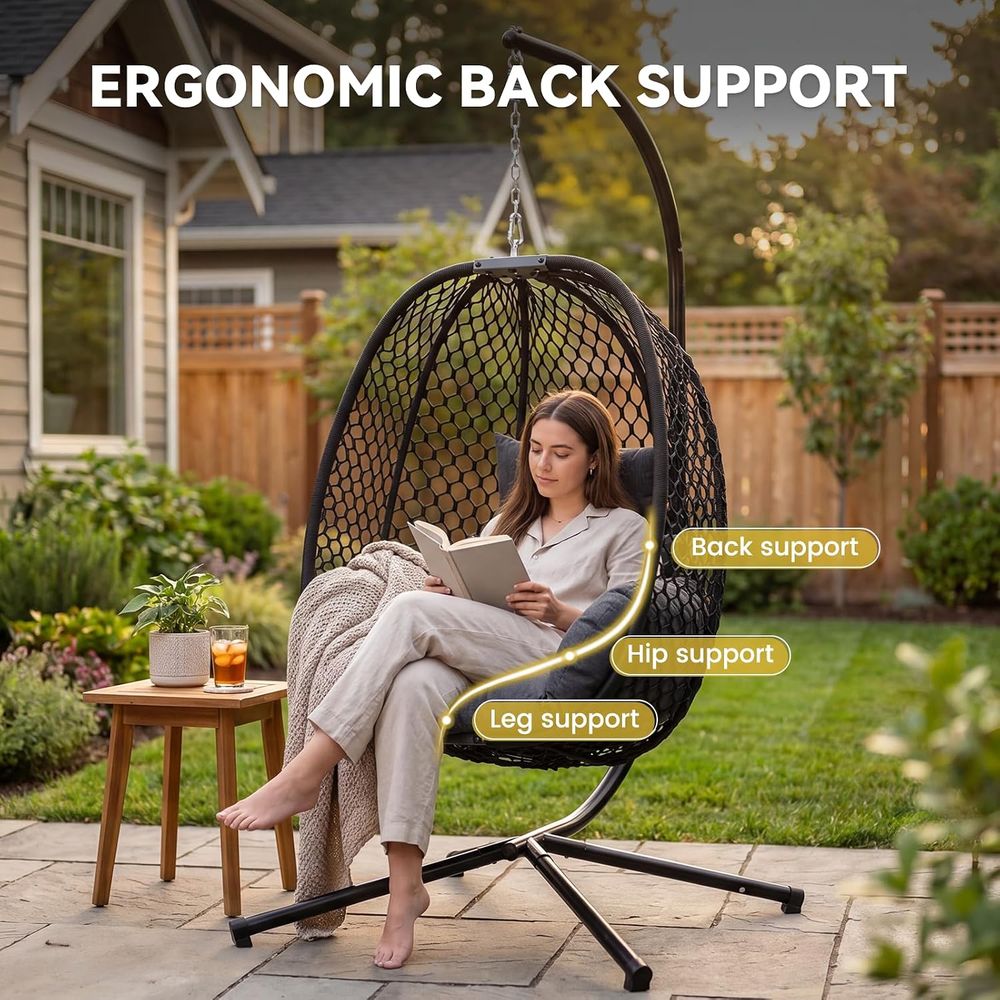 Sedia a dondolo a forma di uov - Hanging Egg Chair recensione e prezzo