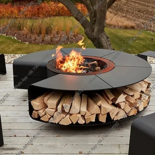 Tavolo con Braciere Senza Fumo - Outdoor Furniture Set With Fire Pit recensione e prezzo