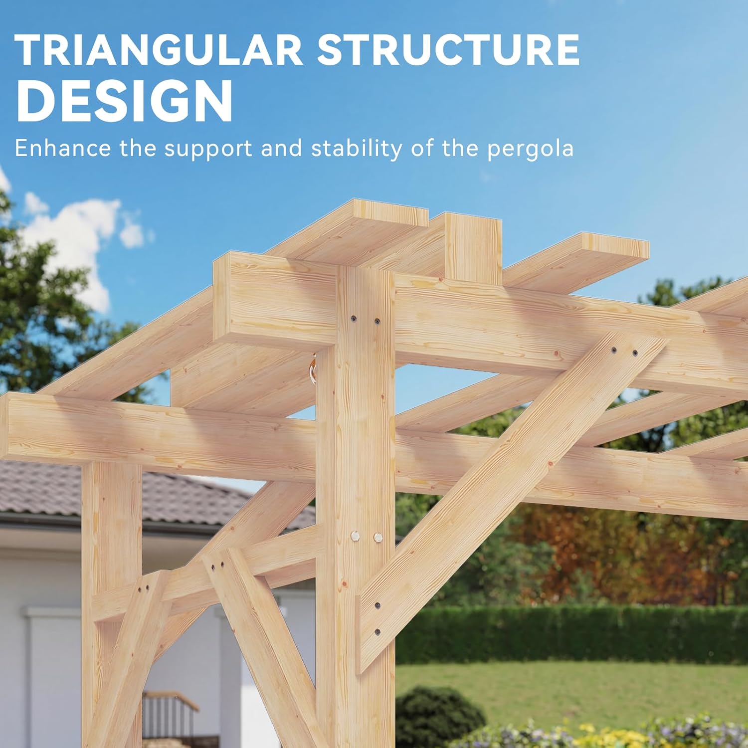 Pergola in Legno di Cedro con  - Hanging Egg Chair recensione e prezzo