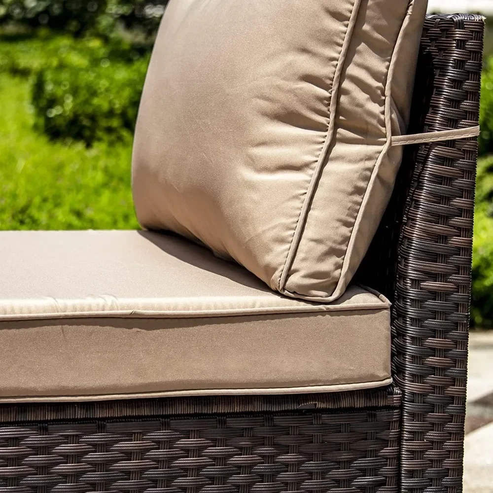 -Set di mobili da patio con ta - Outdoor Furniture Set With Fire Pit recensione e prezzo
