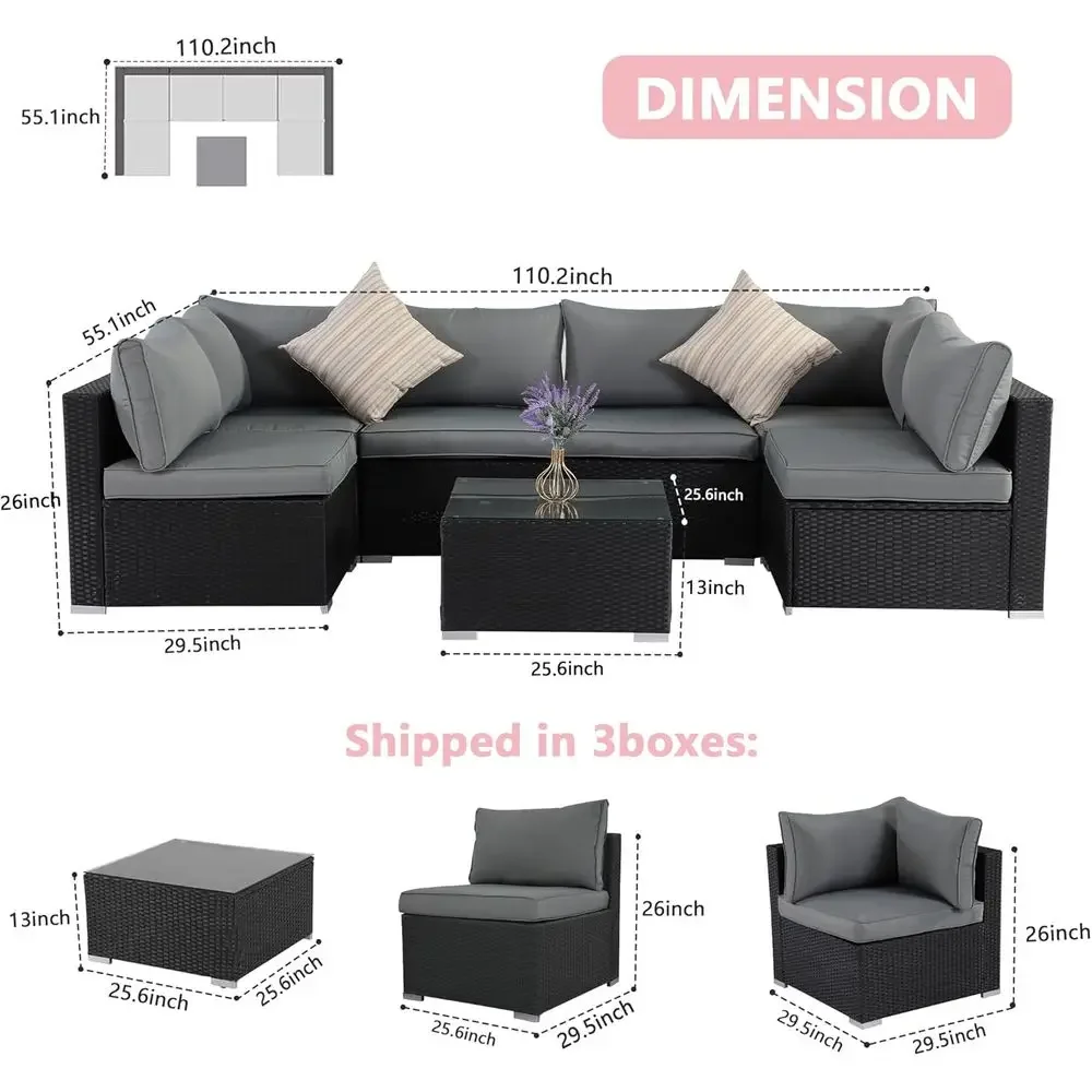 Set di mobili da giardino comp - Outdoor Furniture Grey recensione e prezzo