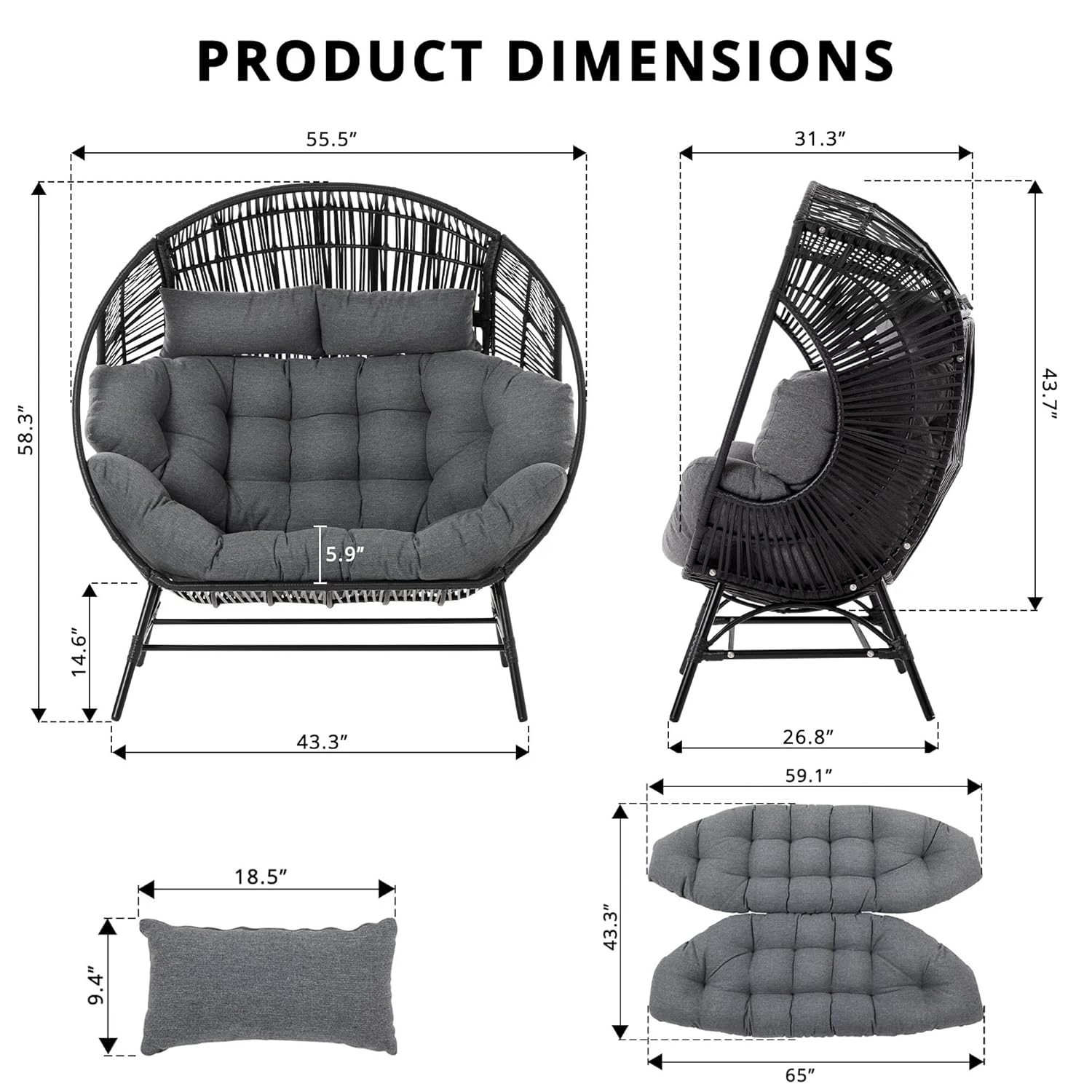 Poltrona a uovo rotonda da est - Hanging Egg Chair recensione e prezzo