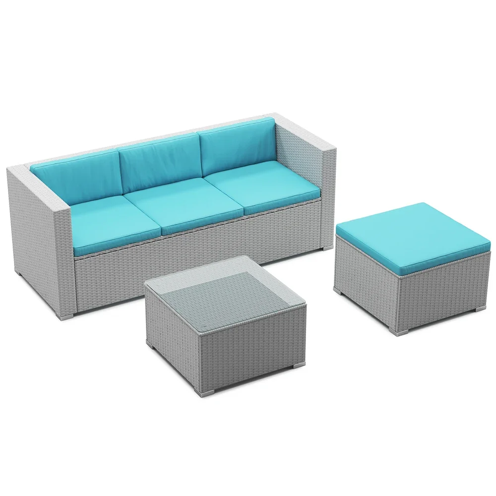 Set di divani in rattan d'acci - Outdoor Furniture Types recensione e prezzo