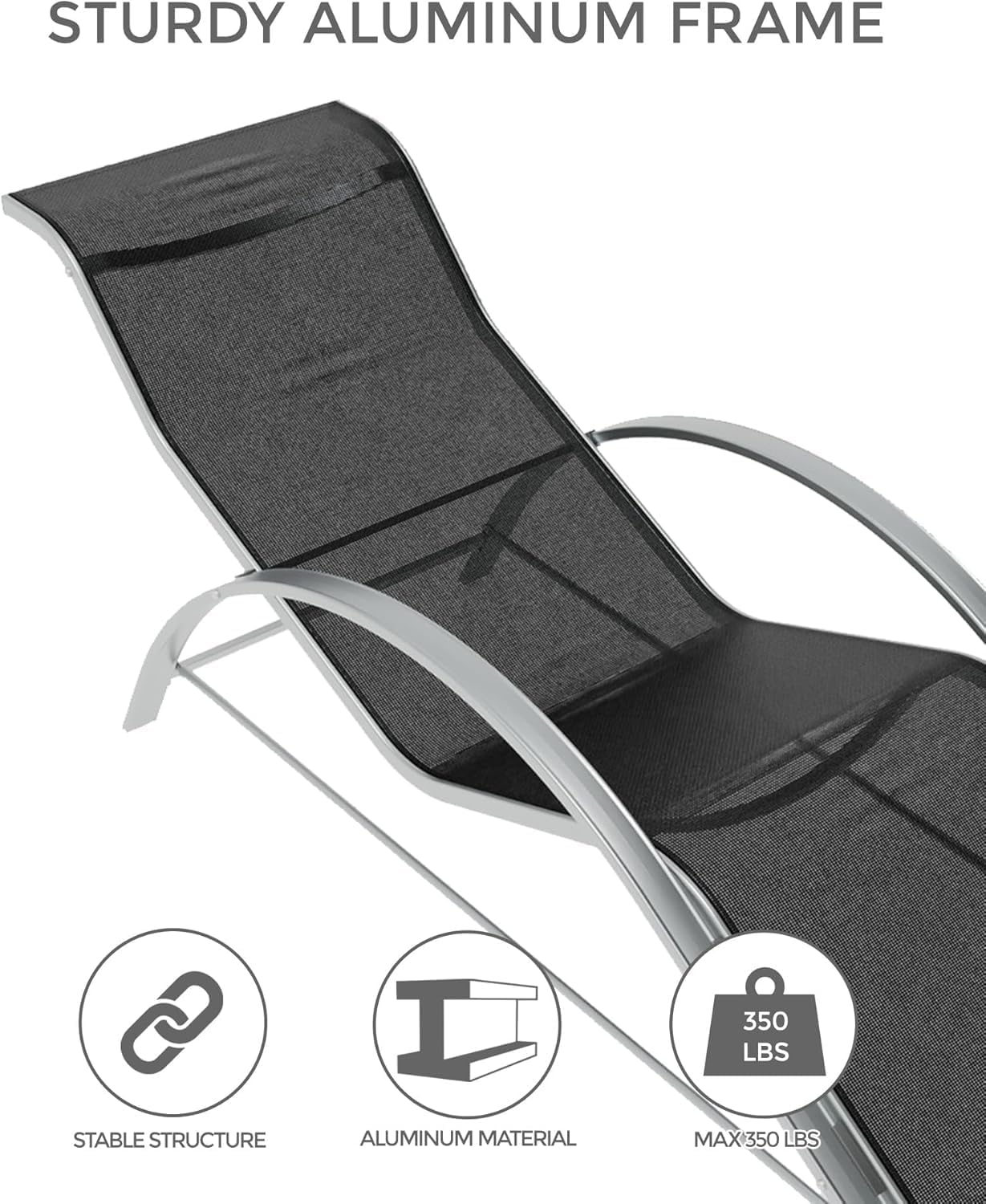 Set di 3 sedie a sdraio da pis - Deck Chair Lounger recensione e prezzo