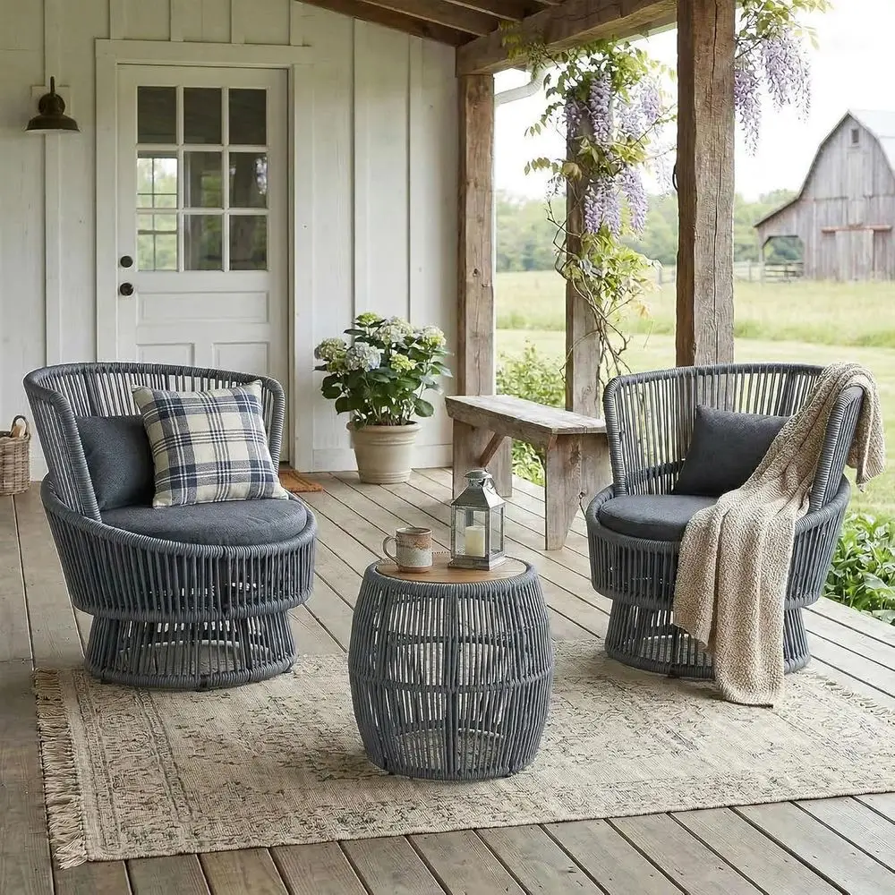 Set da 2 Pezzi per Esterni con - Outdoor Furniture Grey recensione e prezzo