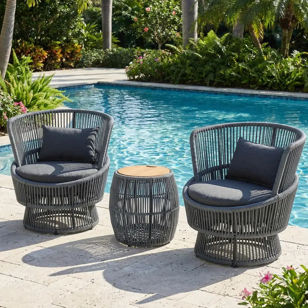 Set da 2 Pezzi per Esterni con - Outdoor Furniture Grey recensione e prezzo