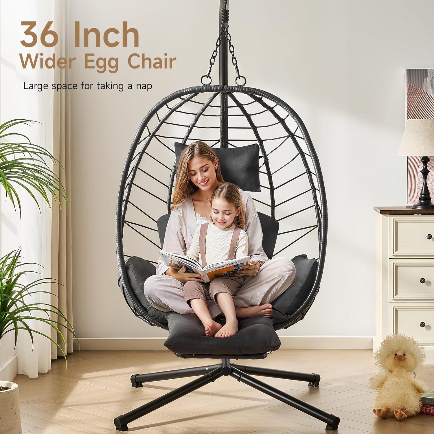Sedia a dondolo sospesa con po - Hanging Egg Chair recensione e prezzo