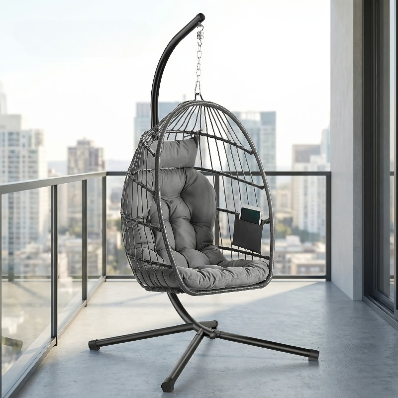 Sedia a dondolo sospesa con su - Hanging Egg Chair recensione e prezzo
