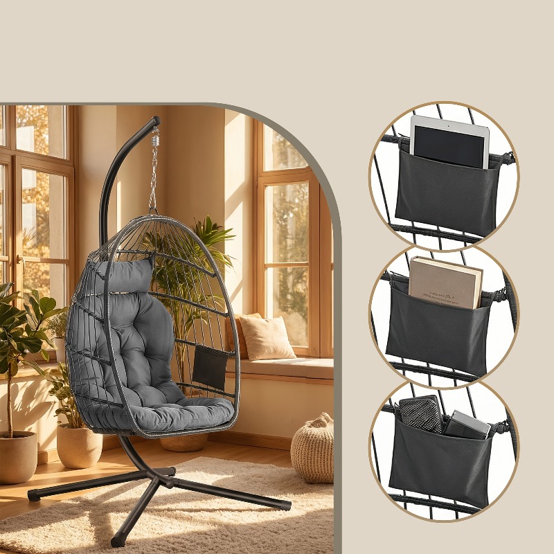 Sedia a dondolo sospesa con su - Hanging Egg Chair recensione e prezzo