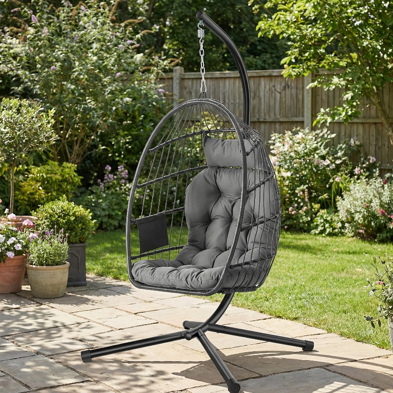 Sedia a dondolo sospesa con su - Hanging Egg Chair recensione e prezzo
