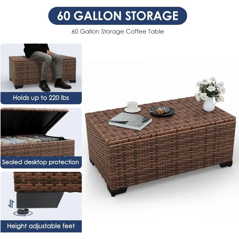 Un set di mobili con tavolo pe - Outdoor Furniture Set With Fire Pit recensione e prezzo