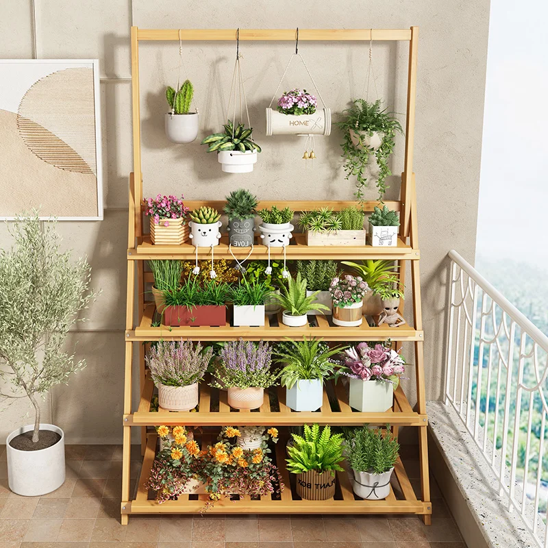 Scaffale per fiori in legno ma - Outdoor Furniture Wooden recensione e prezzo