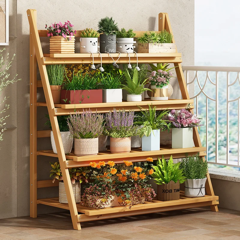 Scaffale per fiori in legno ma - Outdoor Furniture Wooden recensione e prezzo