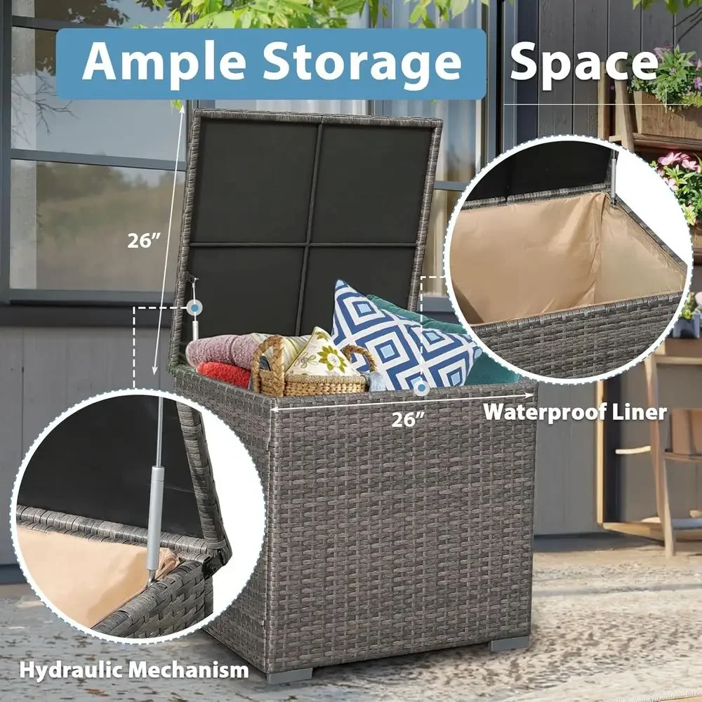 Set di Mobili da Giardino in 8 - Outdoor Furniture Set With Fire Pit recensione e prezzo