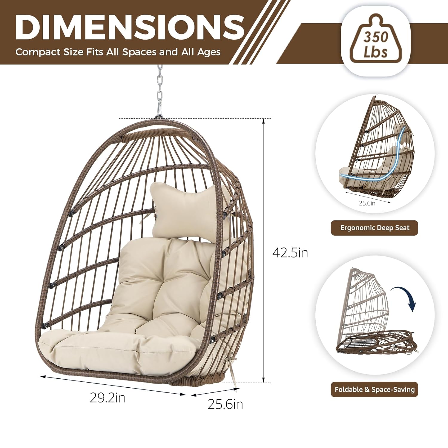Sedia a dondolo sospesa da est - Hanging Egg Chair recensione e prezzo