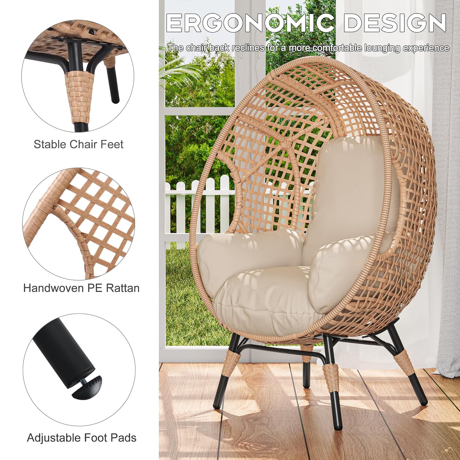 Elegante Sedia a Dondolo Sospe - Hanging Egg Chair recensione e prezzo