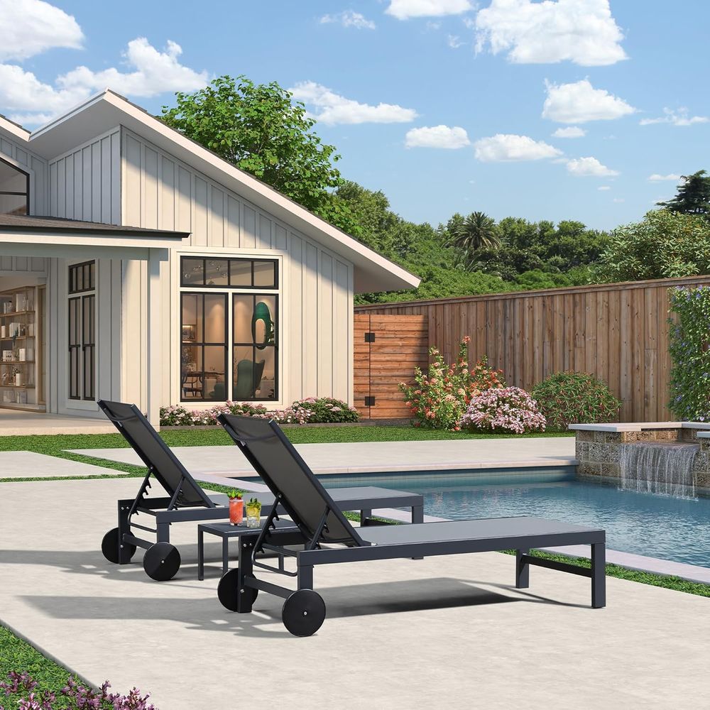 Set di 4 sedie a sdraio da pis - Deck Chair Lounger recensione e prezzo