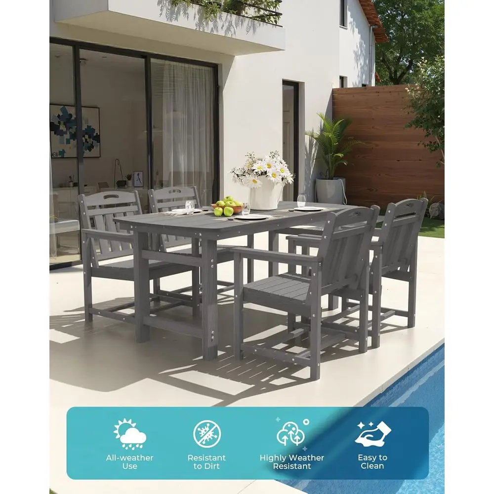Set di 2 sedie da pranzo da pa - Outdoor Furniture Grey recensione e prezzo