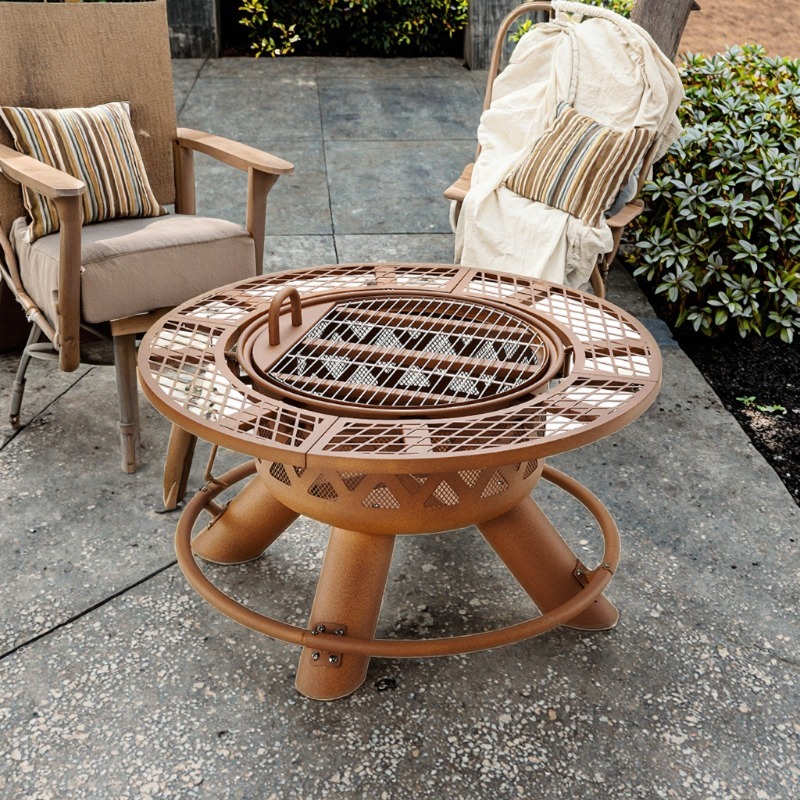 Set Barbecue e Braciere Modern - Outdoor Furniture Set With Fire Pit recensione e prezzo