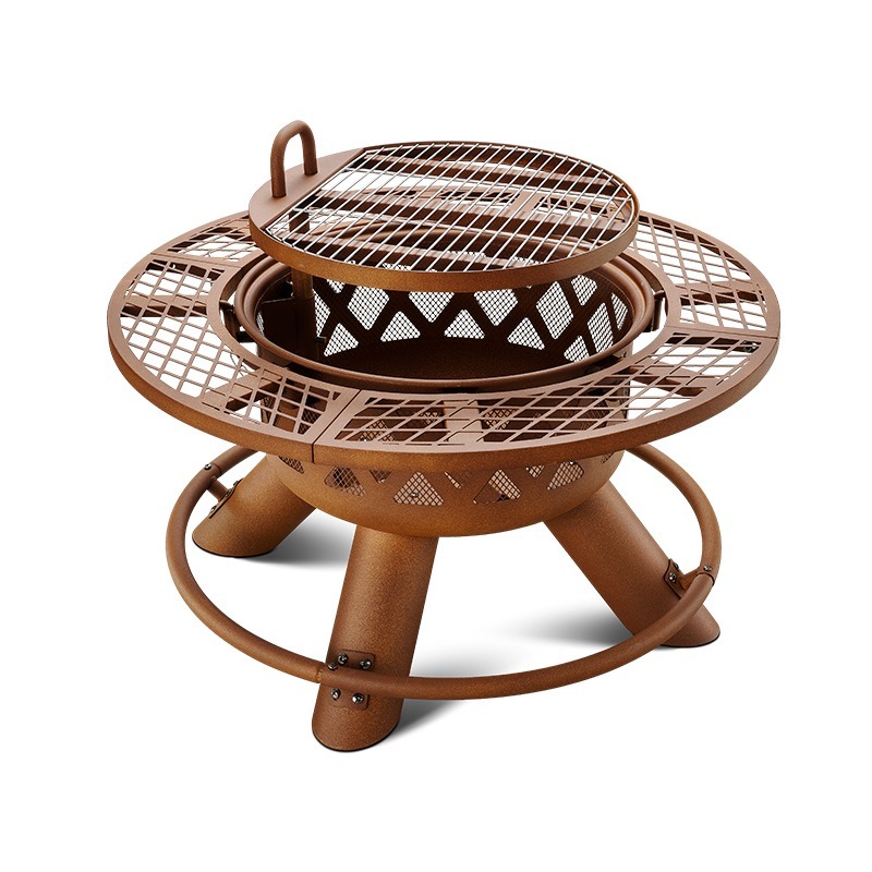 Set Barbecue e Braciere Modern - Outdoor Furniture Set With Fire Pit recensione e prezzo