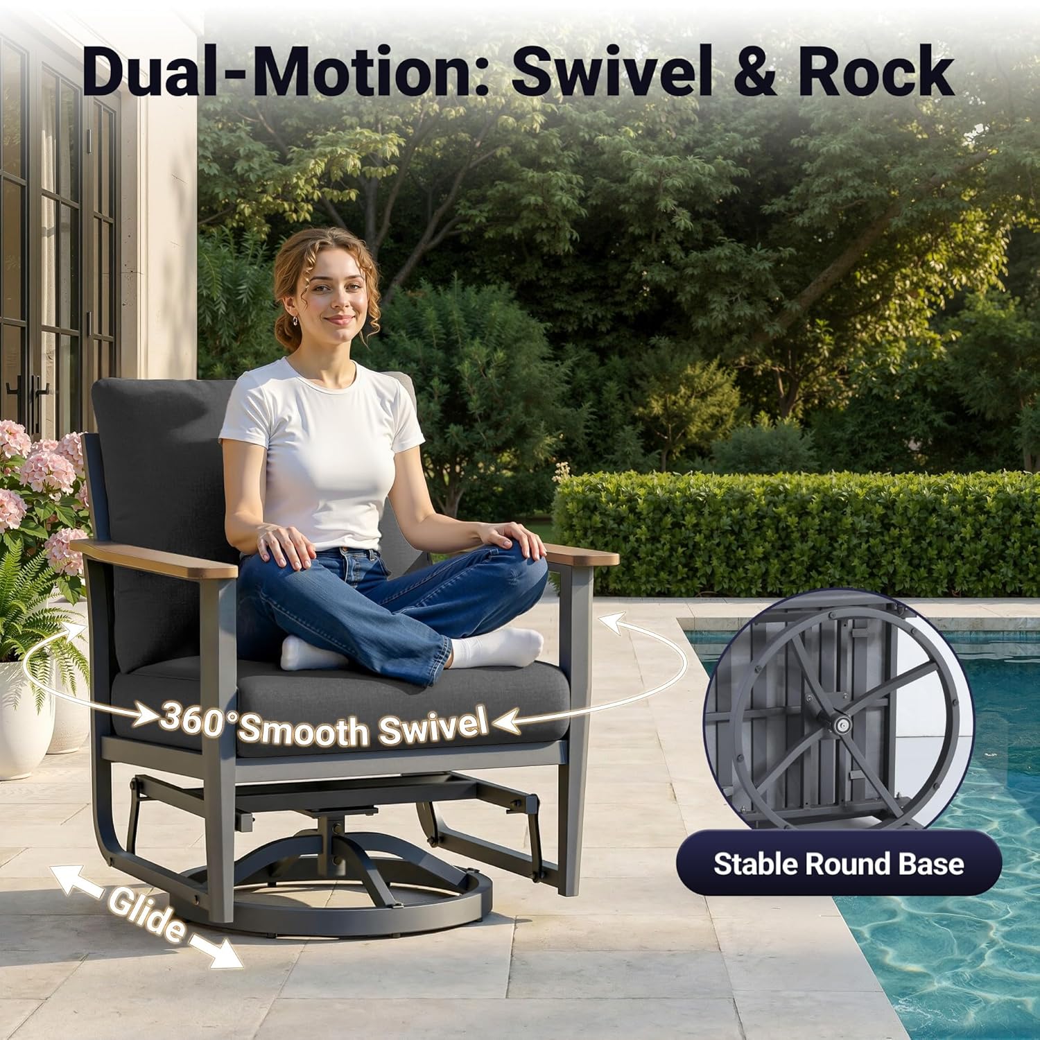 Set da Patio in Alluminio da 5 - Outdoor Furniture Set With Fire Pit recensione e prezzo