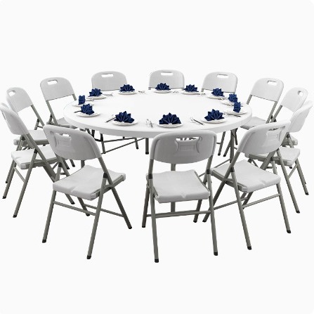 1.8 Tavolo pieghevole rotondo  - Outdoor Furniture Types recensione e prezzo