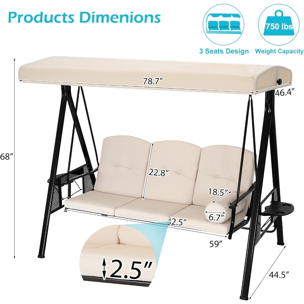 Altalena da Esterno a 3 Posti  - Hanging Egg Chair recensione e prezzo