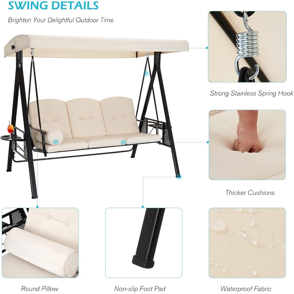 Altalena da Esterno a 3 Posti  - Hanging Egg Chair recensione e prezzo