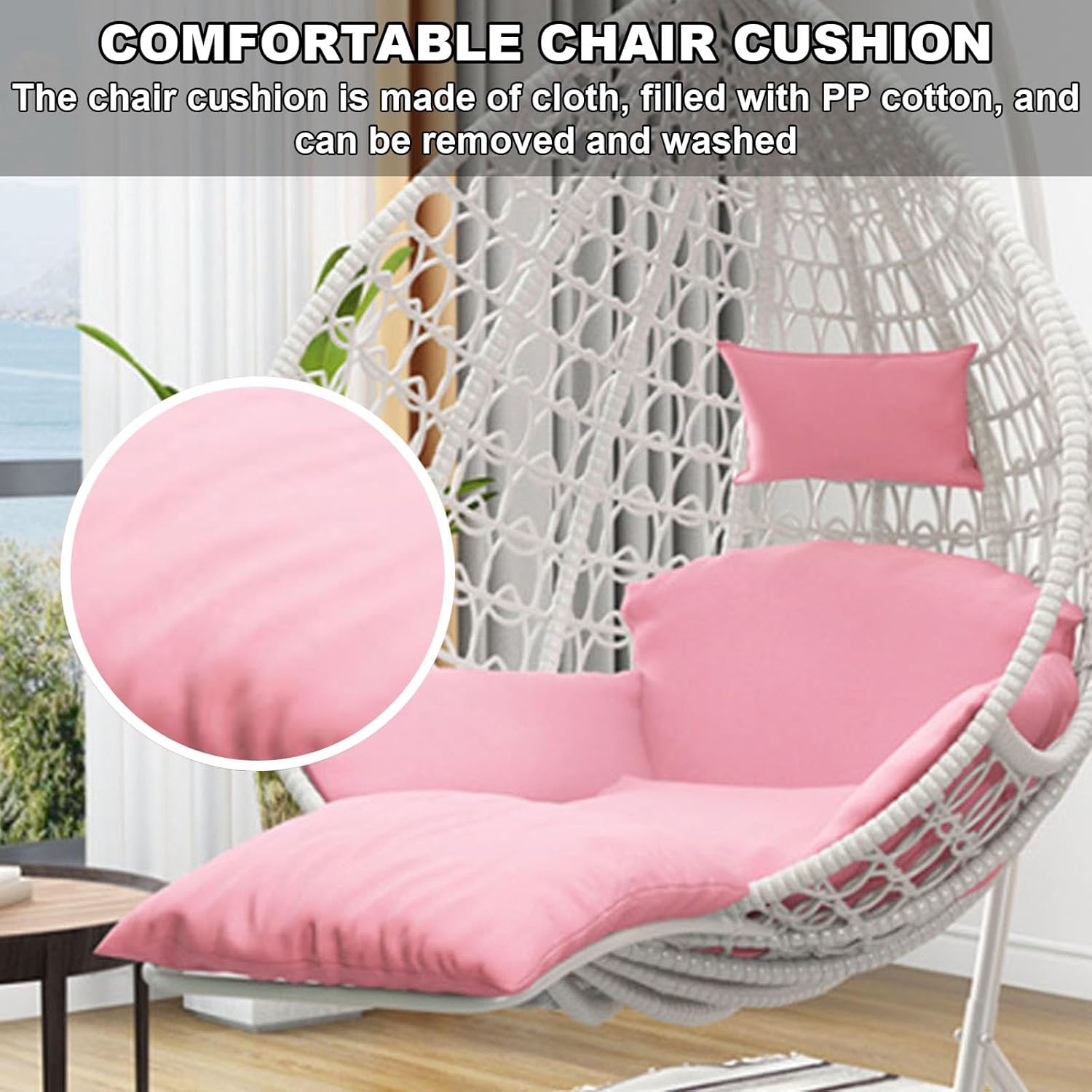 Sedia a dondolo sospesa in rat - Hanging Egg Chair recensione e prezzo