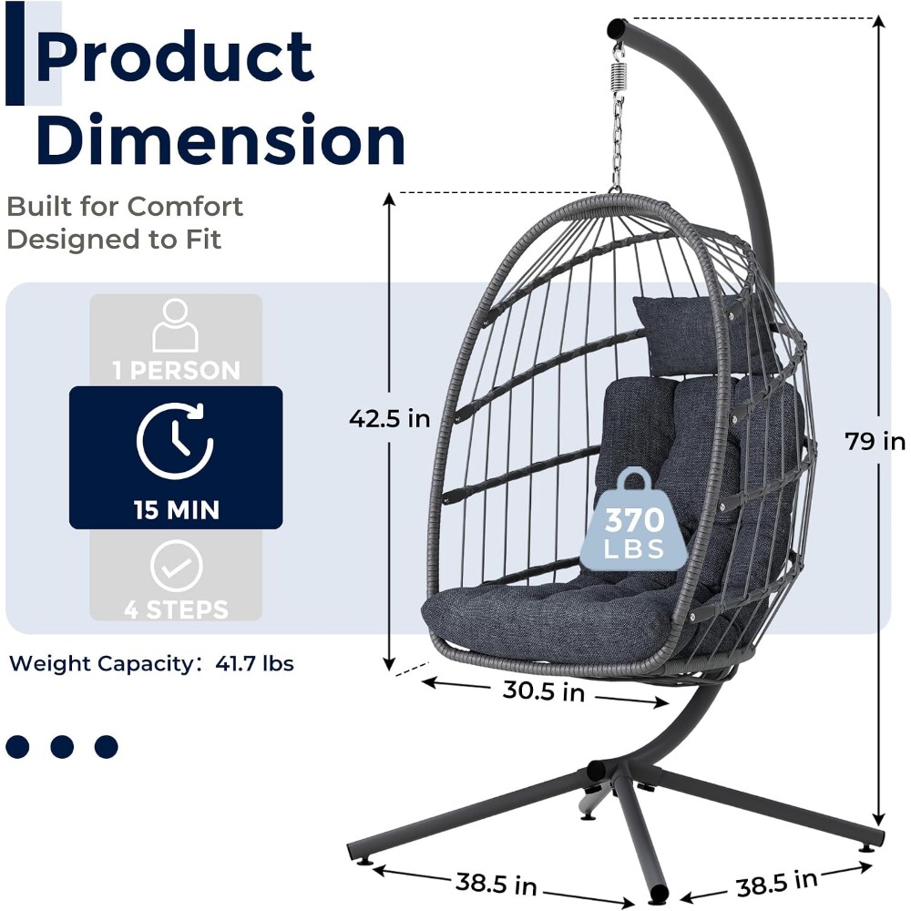 Sedia a dondolo a forma di uov - Hanging Egg Chair recensione e prezzo