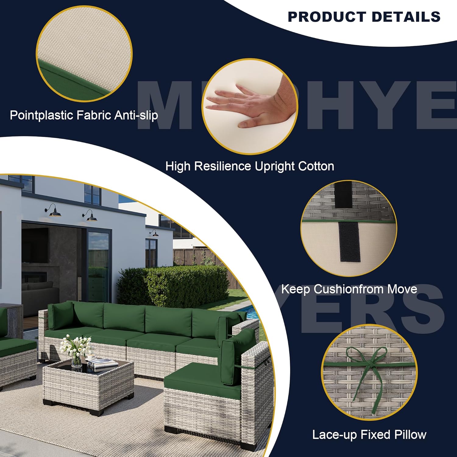 Set di Mobili da Esterno a 8 P - Outdoor Furniture Set With Fire Pit recensione e prezzo