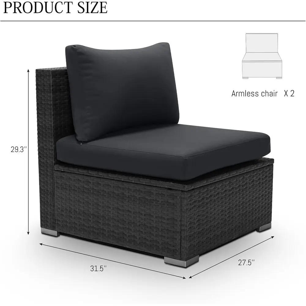 Set di mobili da giardino in r - Outdoor Furniture Grey recensione e prezzo