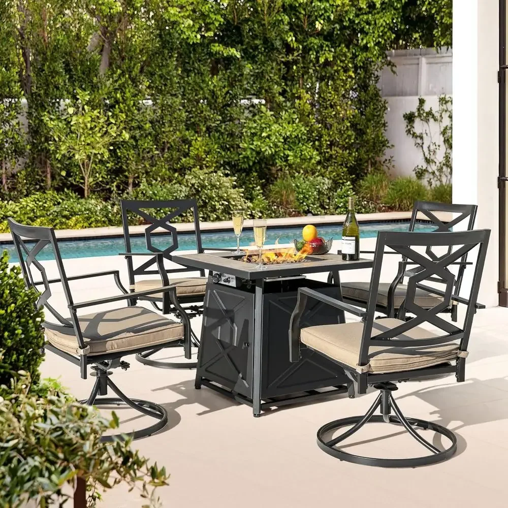 Set di mobili da giardino da 5 - Outdoor Furniture Set With Fire Pit recensione e prezzo