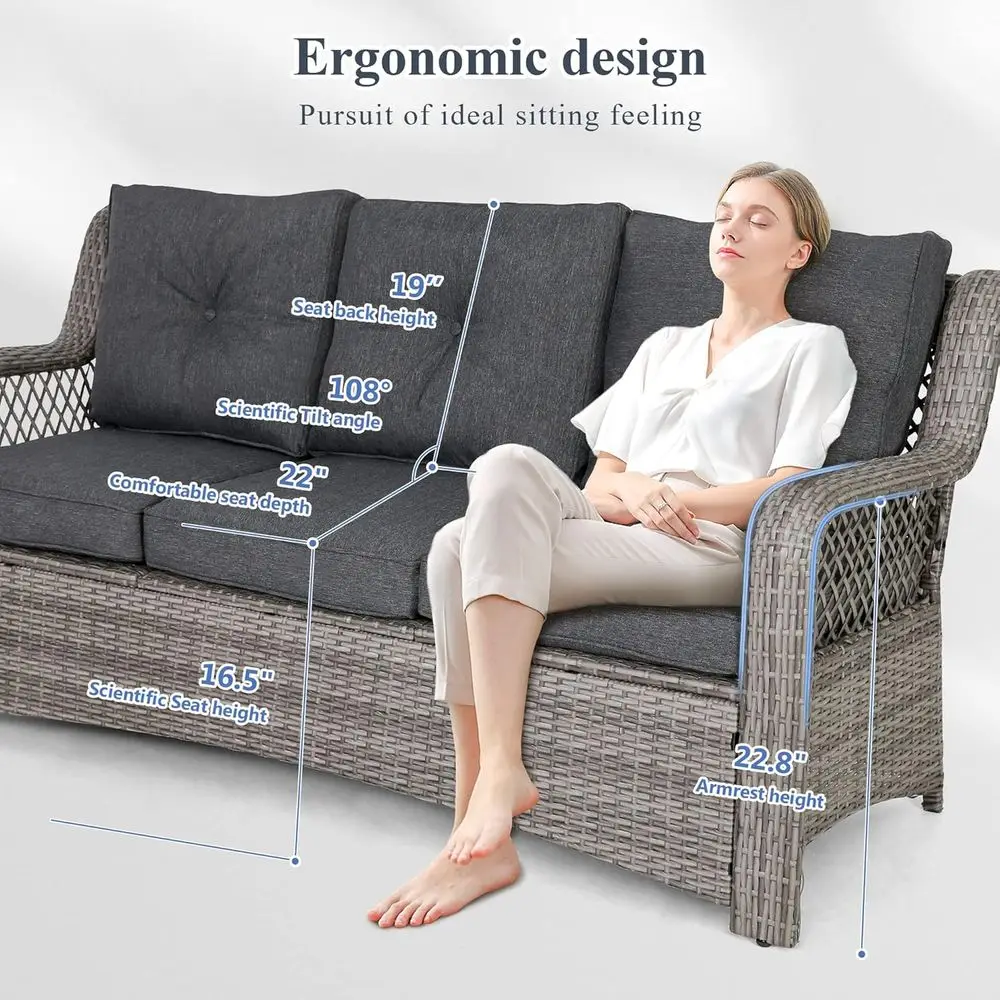 Set di Mobili da Esterno in Vi - Outdoor Furniture Grey recensione e prezzo