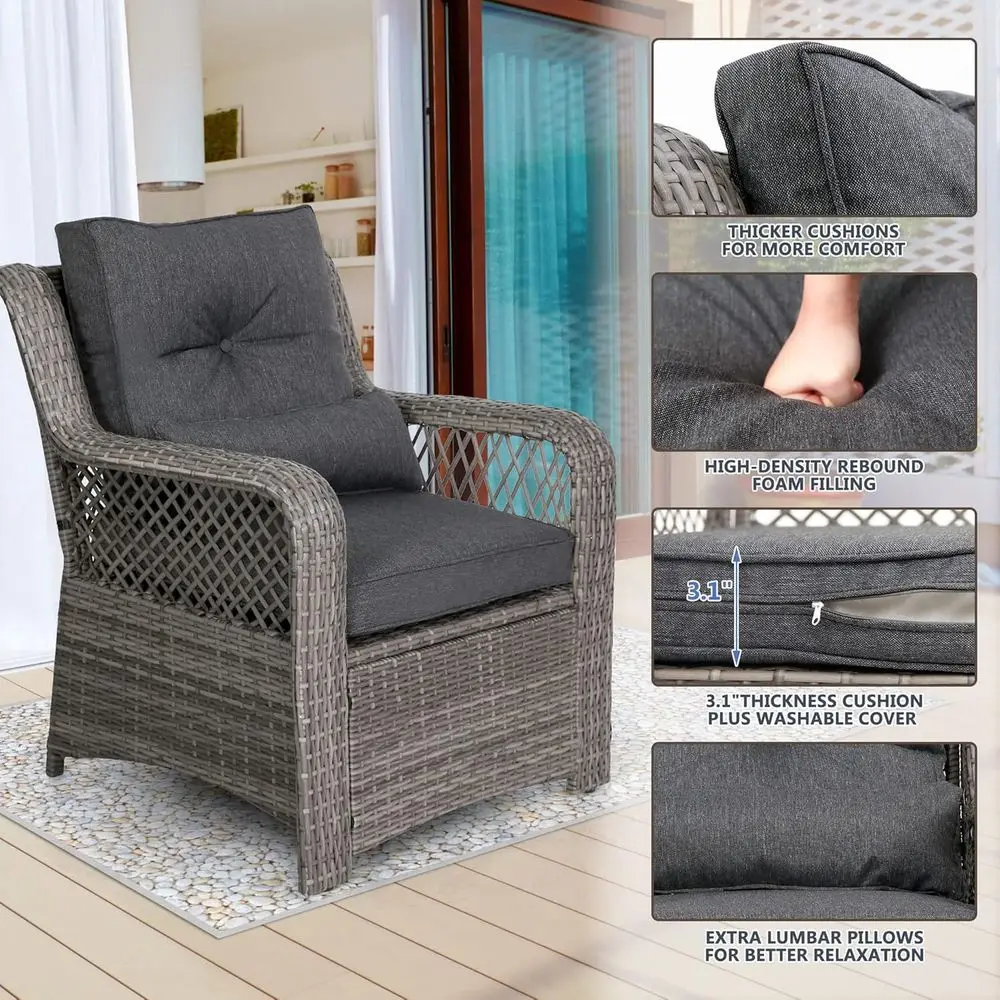 Set di Mobili da Esterno in Vi - Outdoor Furniture Grey recensione e prezzo