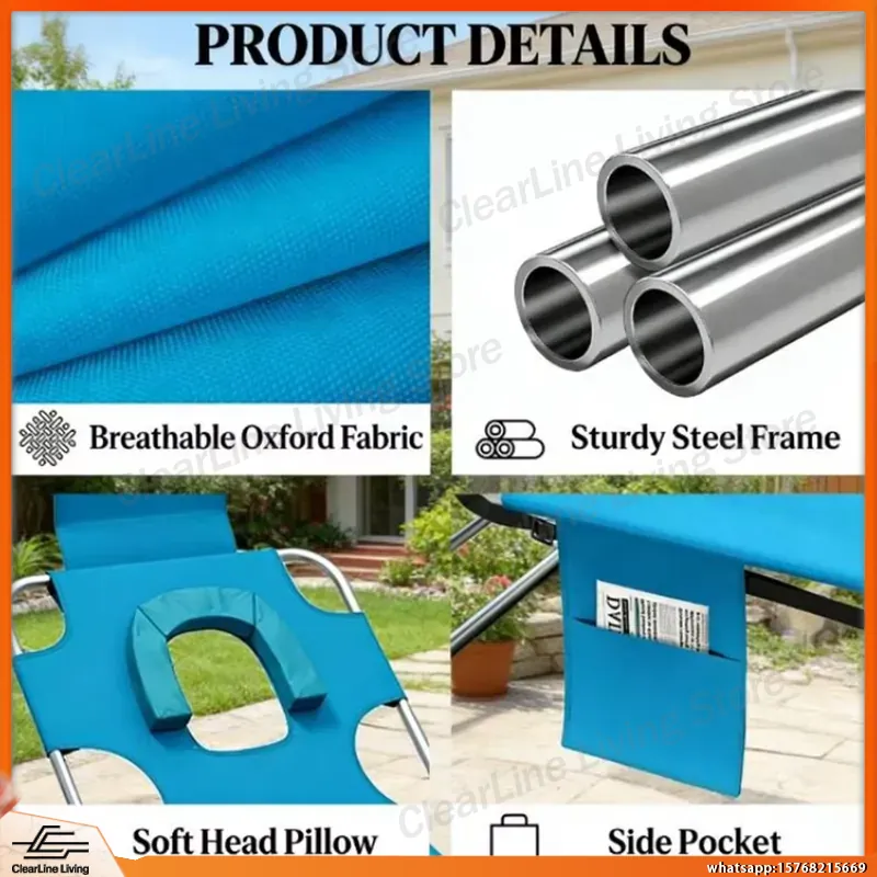 Sdraio da Esterno Azzurra per  - Deck Chair Lounger recensione e prezzo